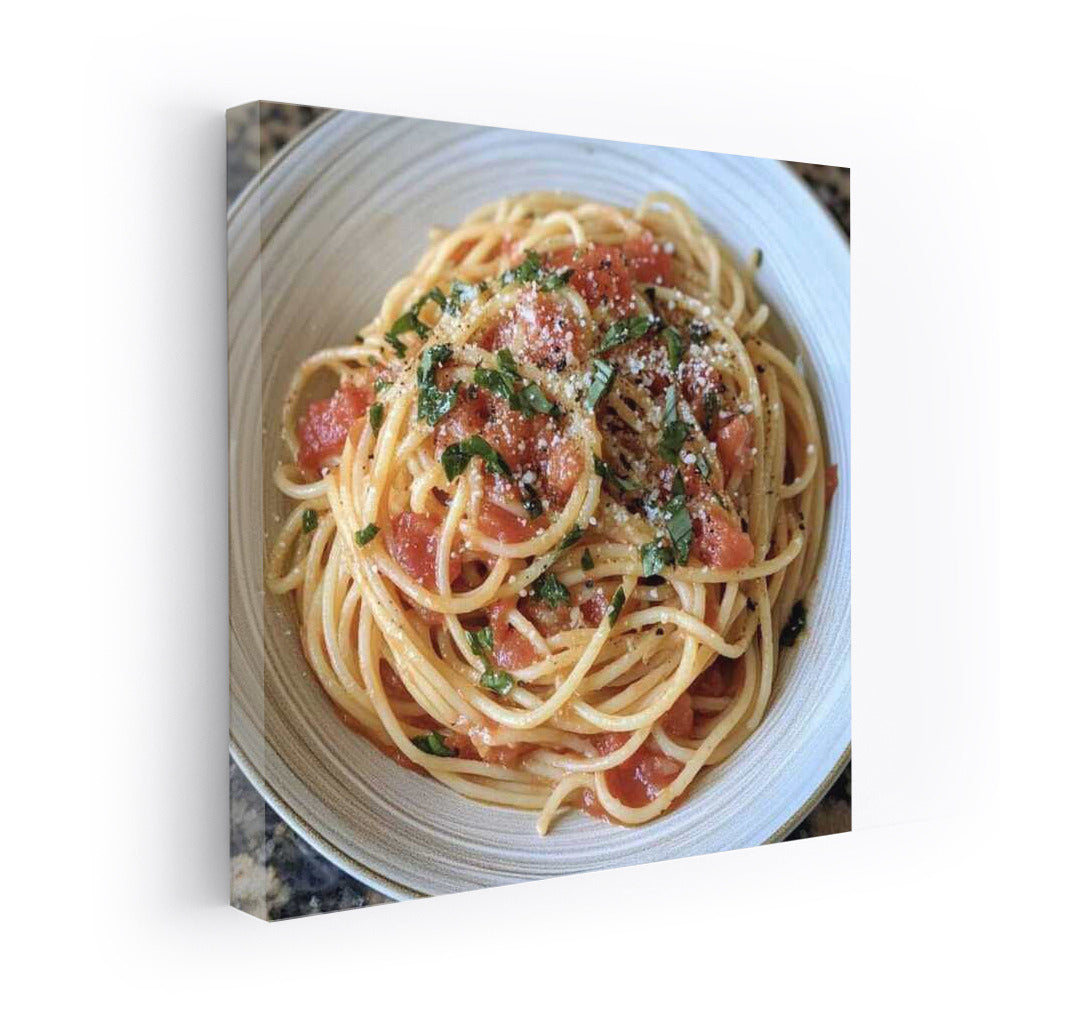 Spaghetti Fantasy: Gastronomic Masterpiece with Tomatoes and Basil