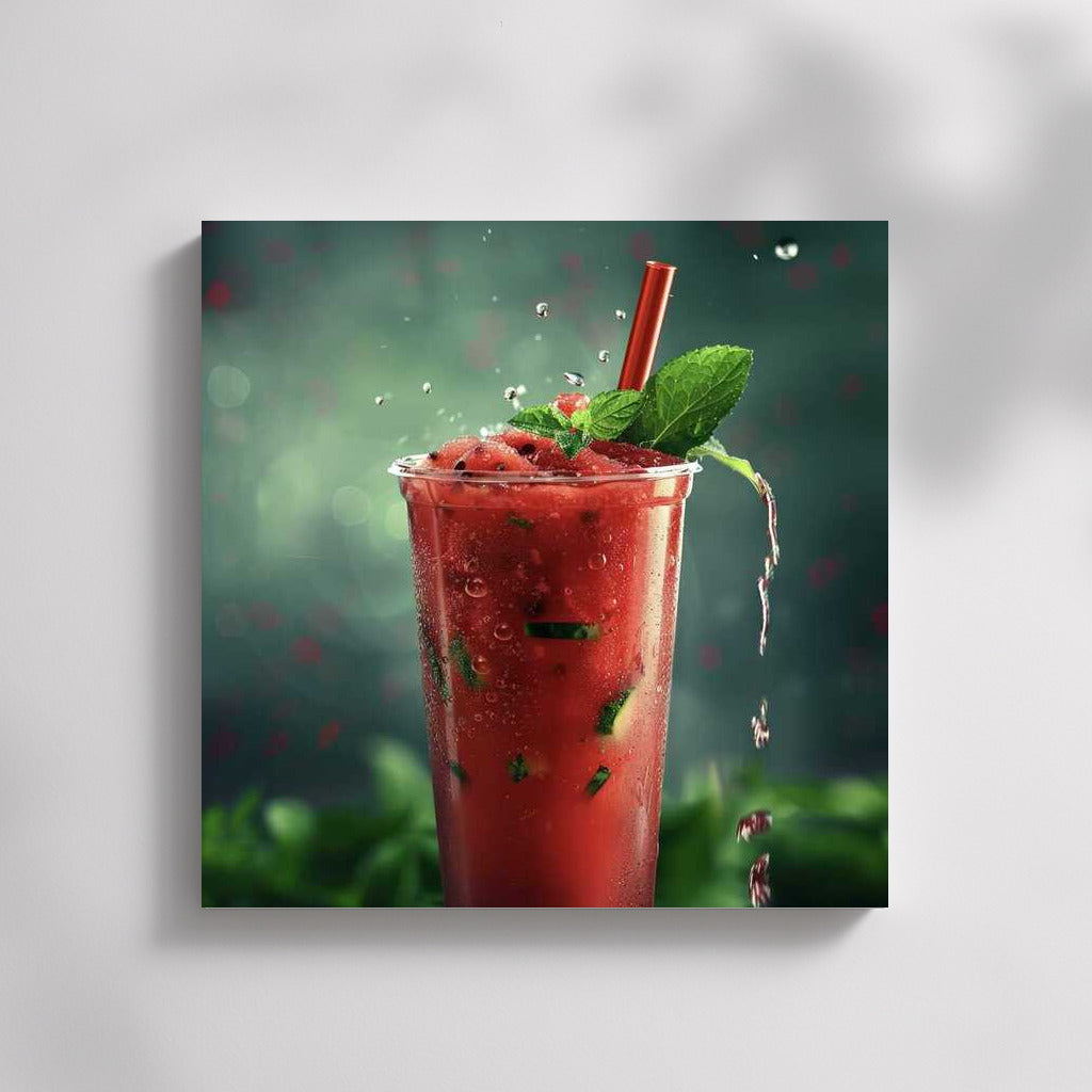 Summer Explosion: Watermelon Fresh on Canvas