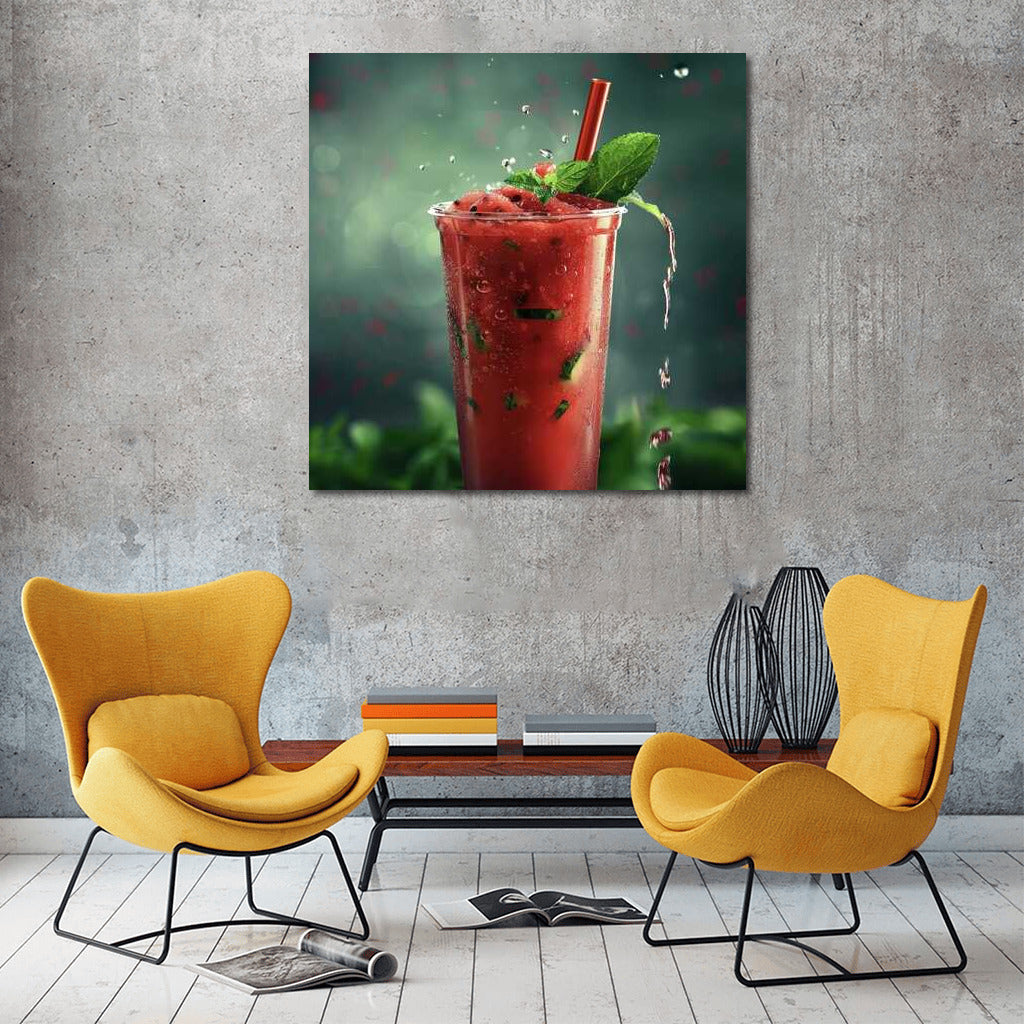 Summer Explosion: Watermelon Fresh on Canvas