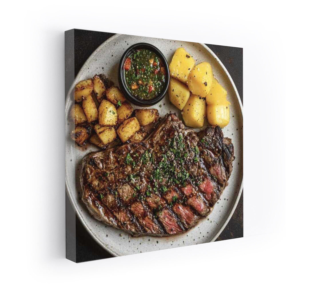 Gastronomic Chic: Juicy Steak with Potatoes