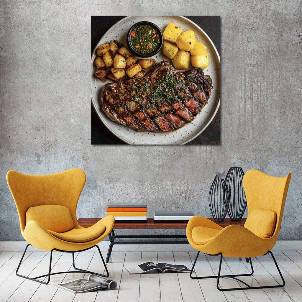 Gastronomic Chic: Juicy Steak with Potatoes