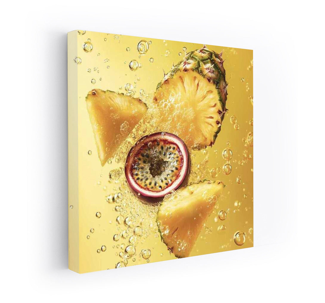 Tropical Dessert: Pineapple and Passion Fruit in Exotic Paradise