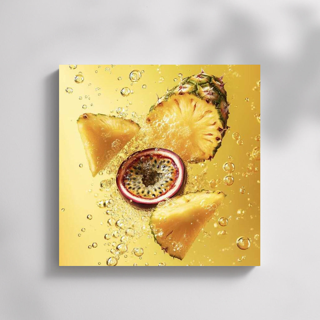 Tropical Dessert: Pineapple and Passion Fruit in Exotic Paradise
