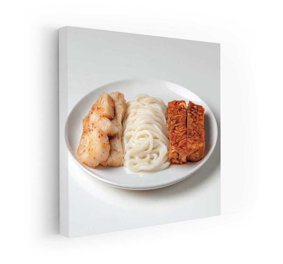 Harmony of Flavors: Kimchi, Noodles and Tempeh