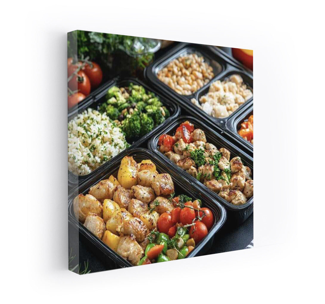 Culinary Symphony: Bright Vegetables and Juicy Chicken Fillet
