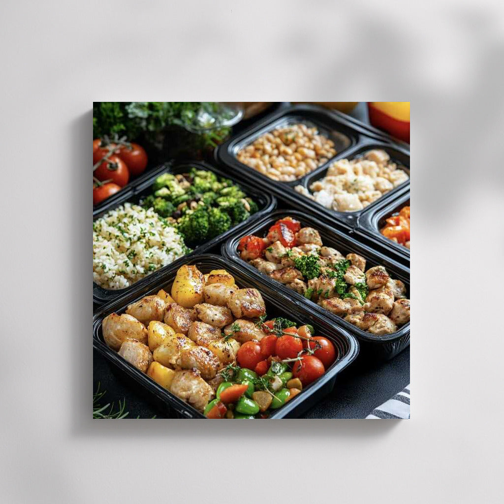 Culinary Symphony: Bright Vegetables and Juicy Chicken Fillet