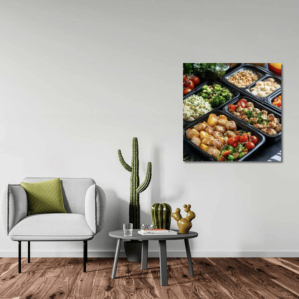 Culinary Symphony: Bright Vegetables and Juicy Chicken Fillet