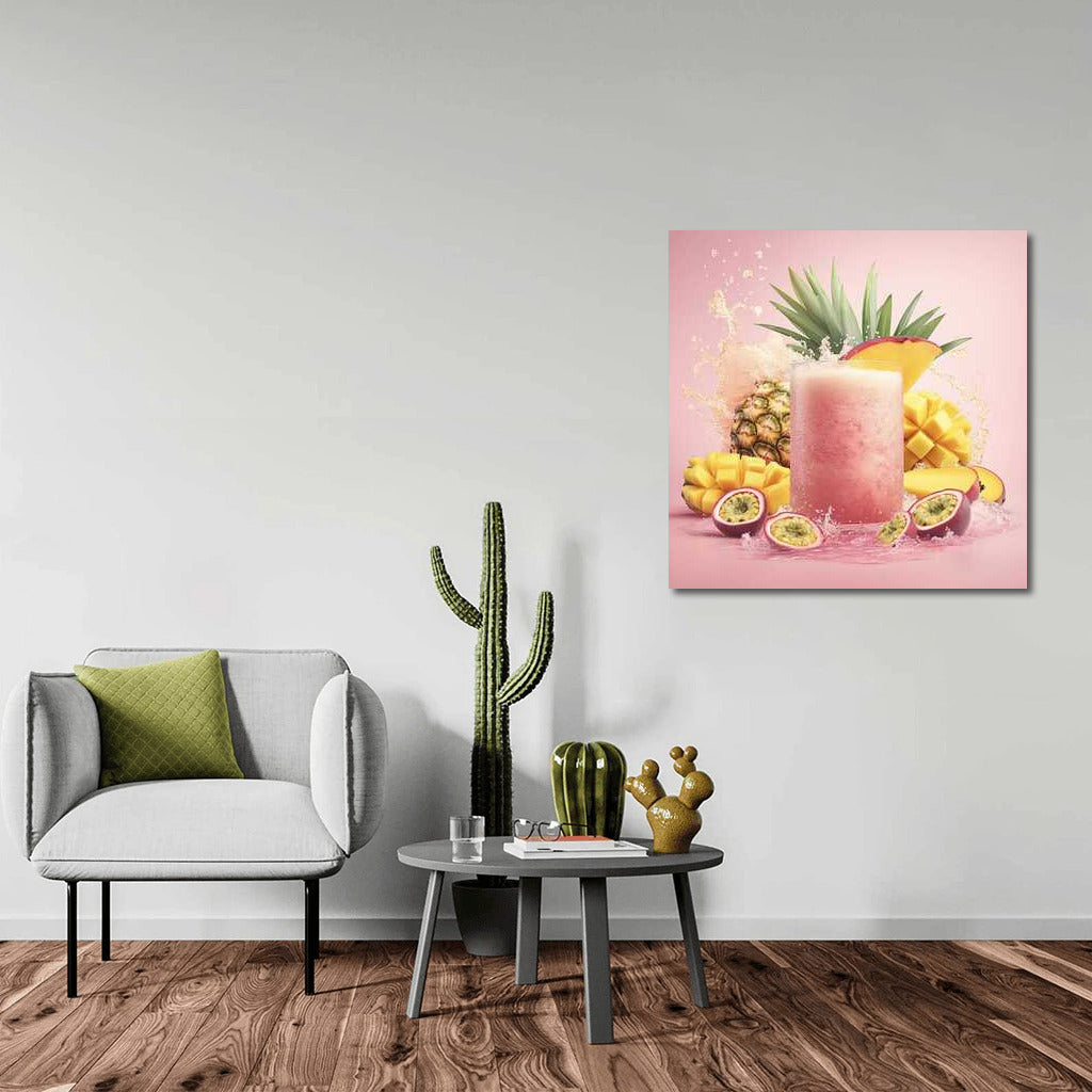 Tropical Pineapple-Mango Paradise: Fresh Fruit Dessert