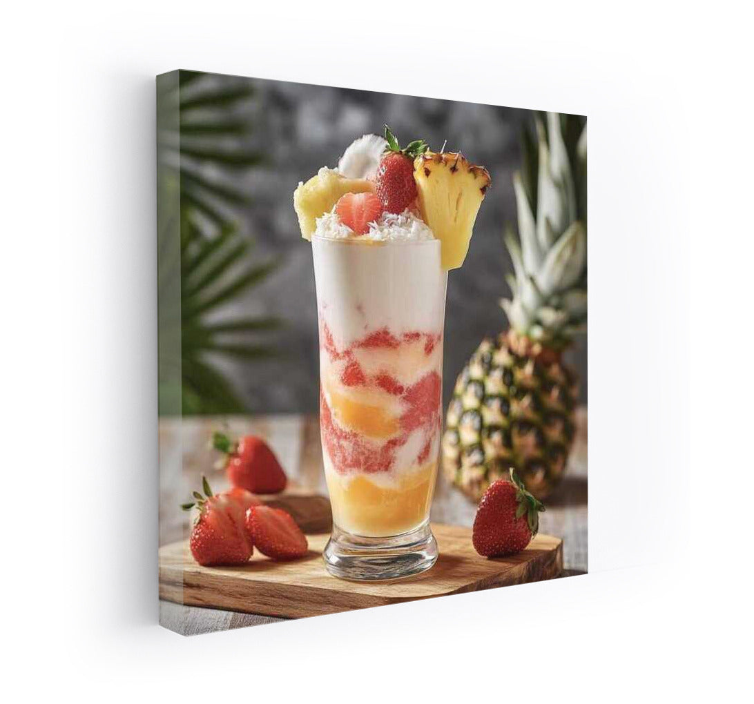Tropical Fruit Cocktail: Tasty Paradise on the Wall