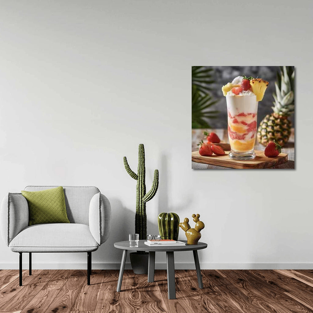 Tropical Fruit Cocktail: Tasty Paradise on the Wall