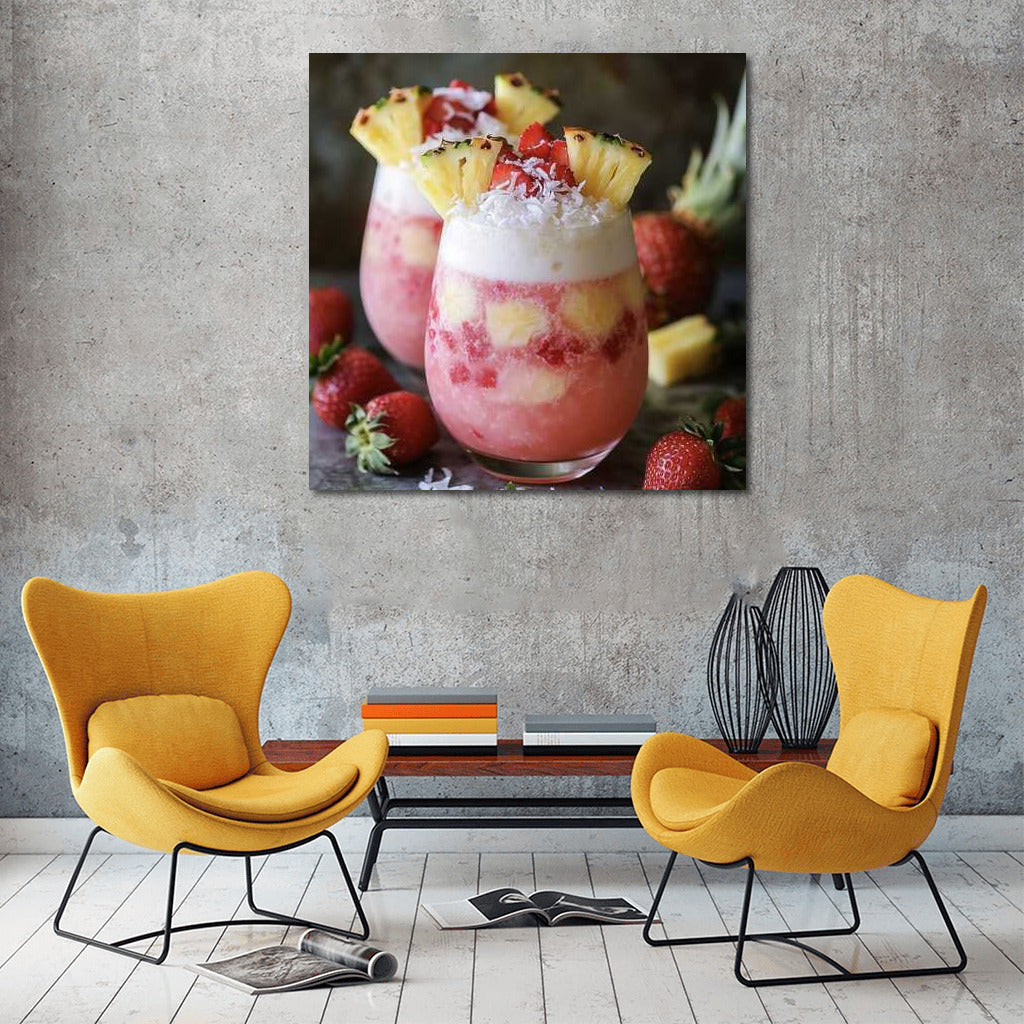 Berry Cocktail Freshness: Wall Dessert for Gourmets