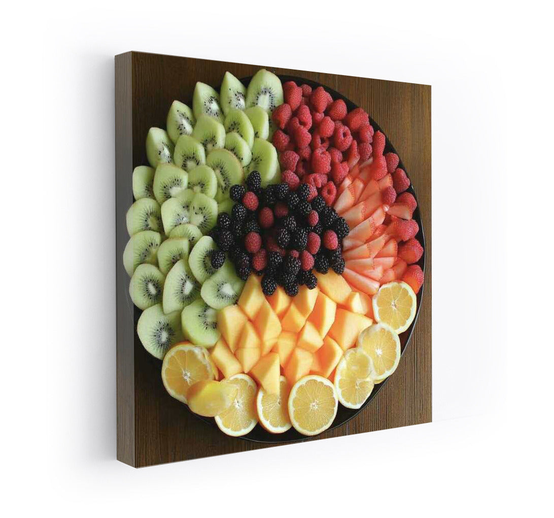 Juicy Fruit Extravaganza: Kiwi, Raspberry and Melon Assortment
