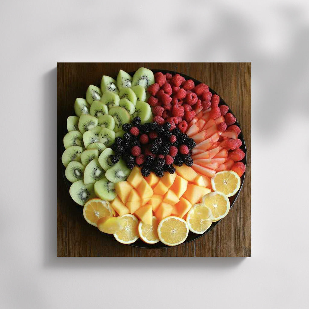 Juicy Fruit Extravaganza: Kiwi, Raspberry and Melon Assortment