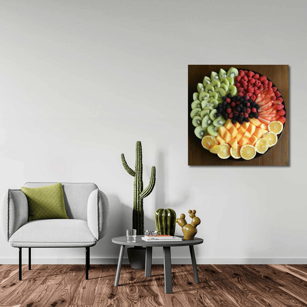 Juicy Fruit Extravaganza: Kiwi, Raspberry and Melon Assortment