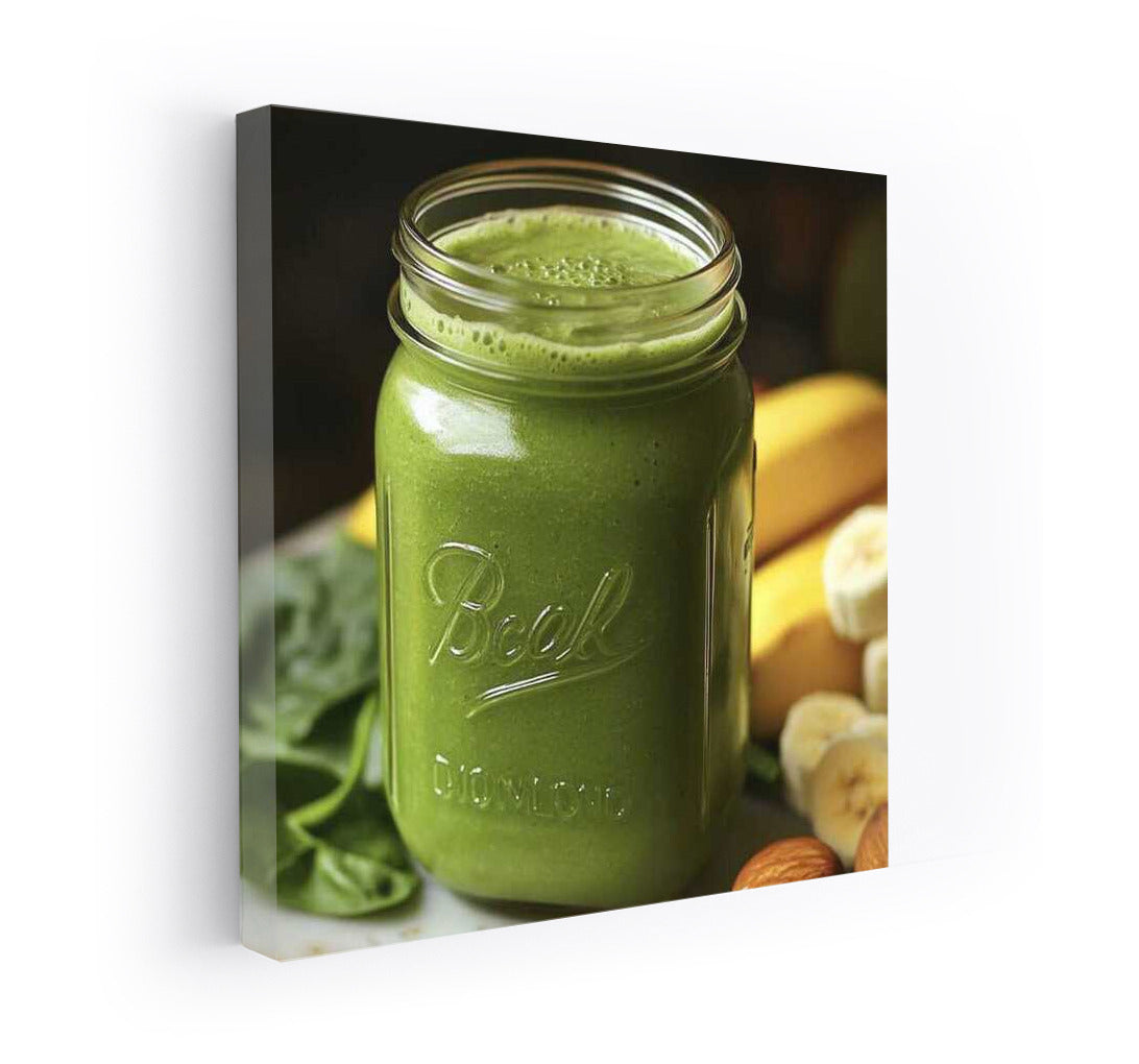 Emerald Blast: Apple Banana Spinach Smoothie