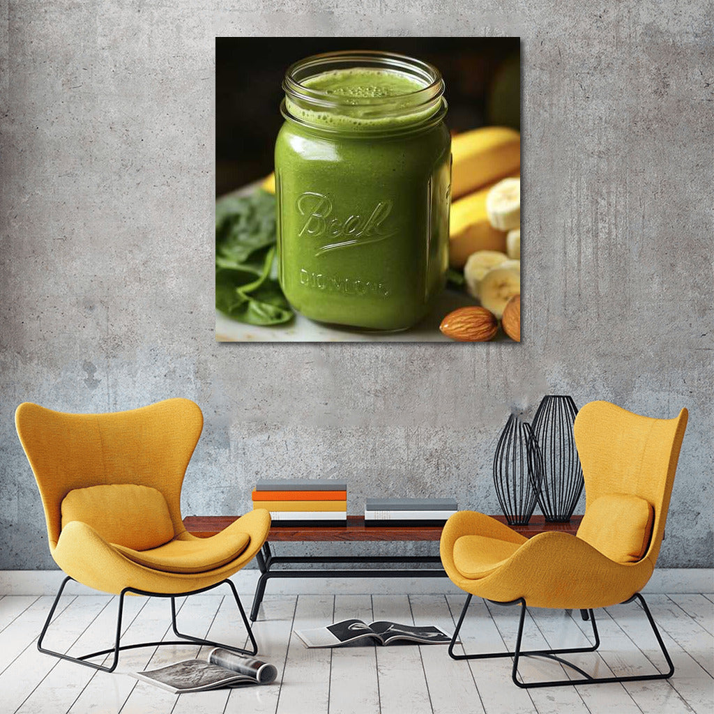 Emerald Blast: Apple Banana Spinach Smoothie
