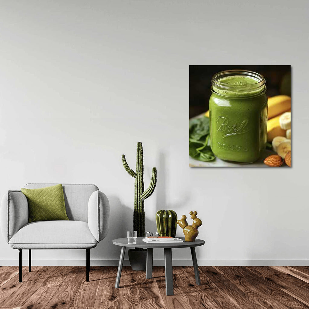 Emerald Blast: Apple Banana Spinach Smoothie