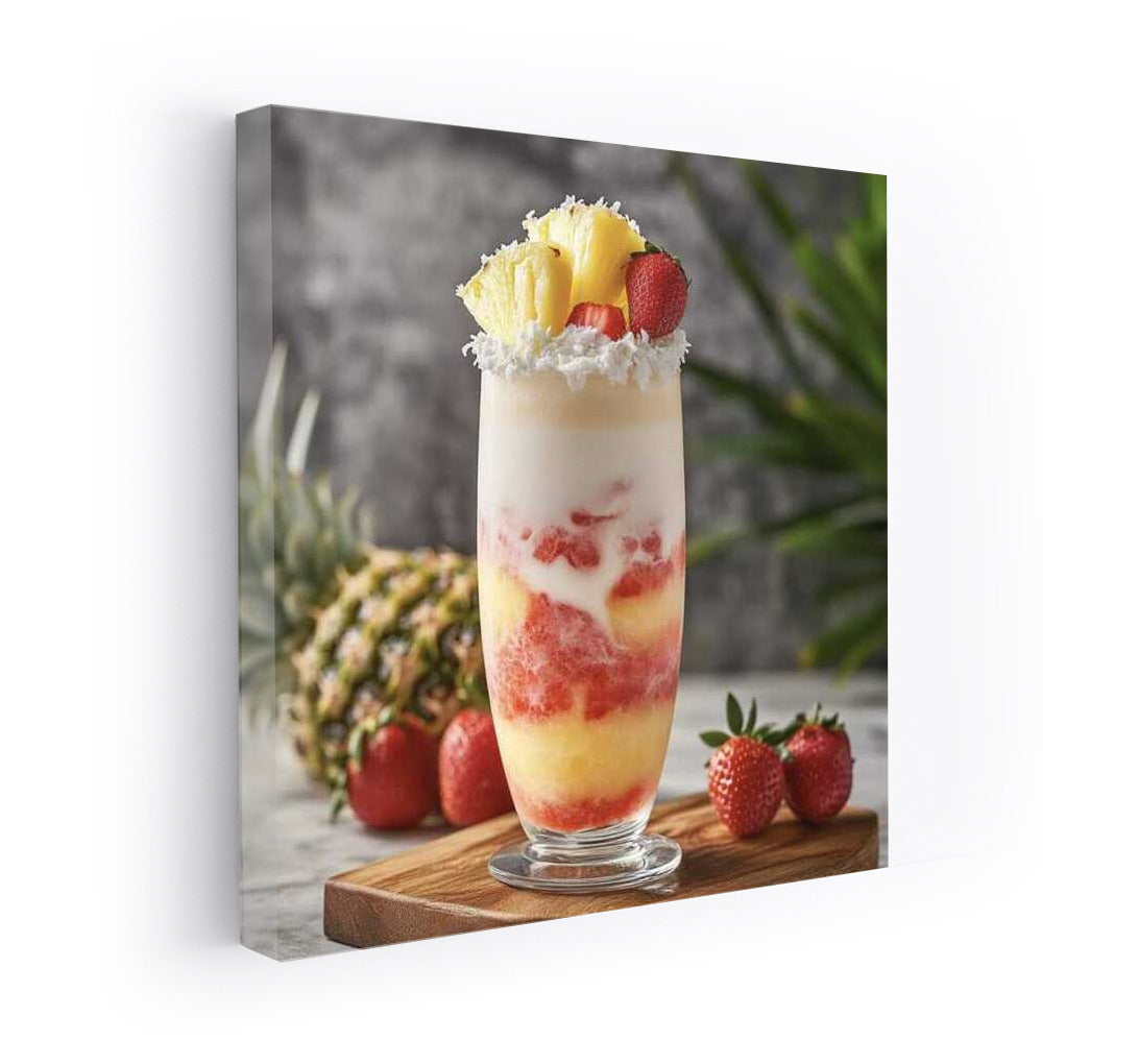 Fruit Cocktail: Pineapple and Strawberry