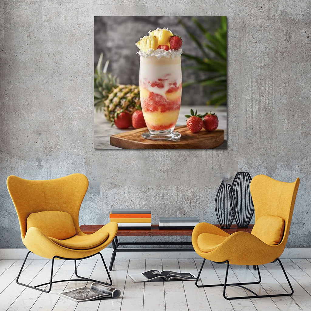 Fruit Cocktail: Pineapple and Strawberry