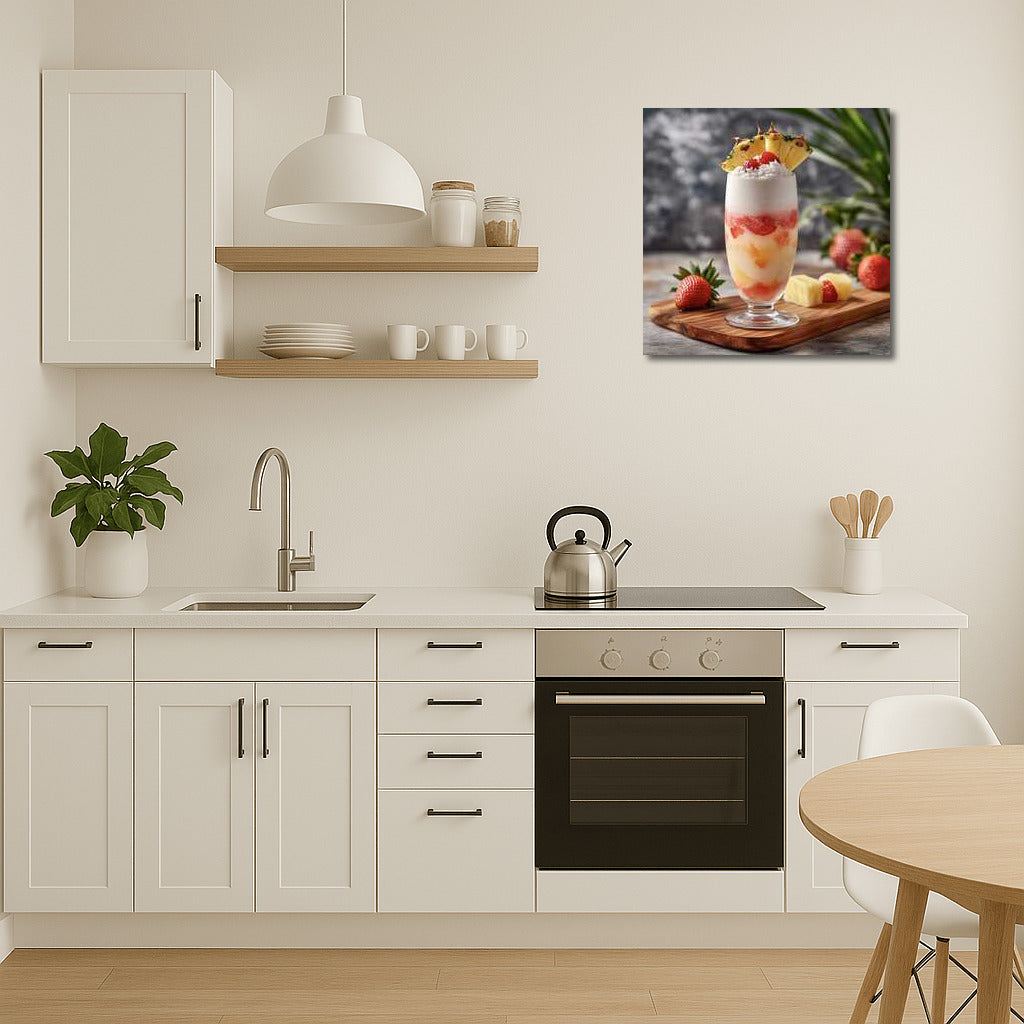 Tropical Cocktail: Pineapple, Strawberry, Coconut for Wall Decor