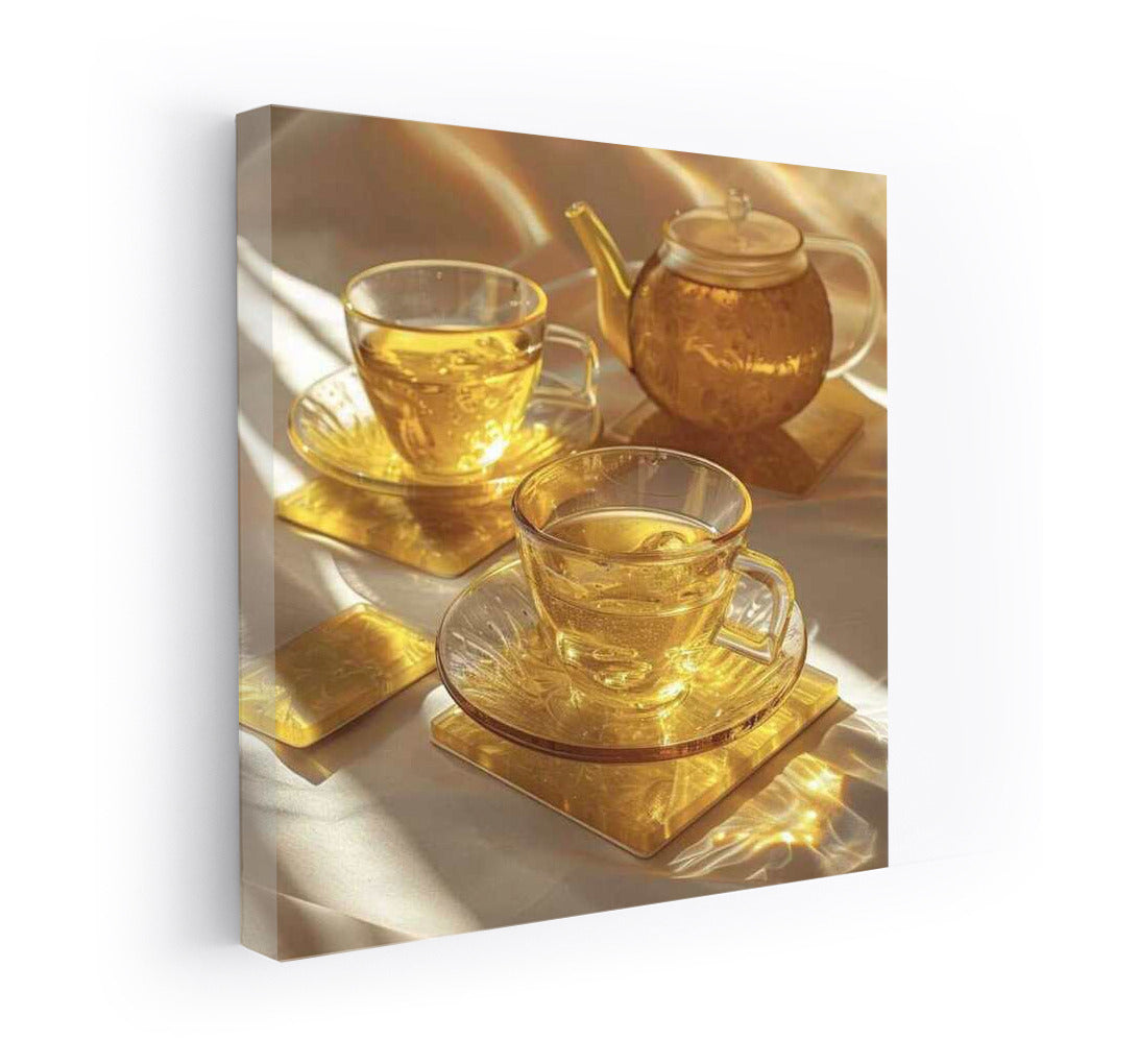 Glass Symphony Tea Set: An Elegant Dessert Study