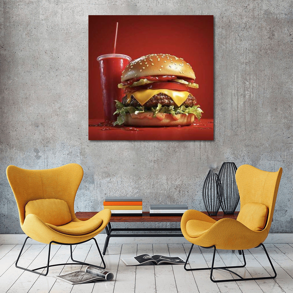 Burger Paradise: Appetite and Freshness on Your Wall