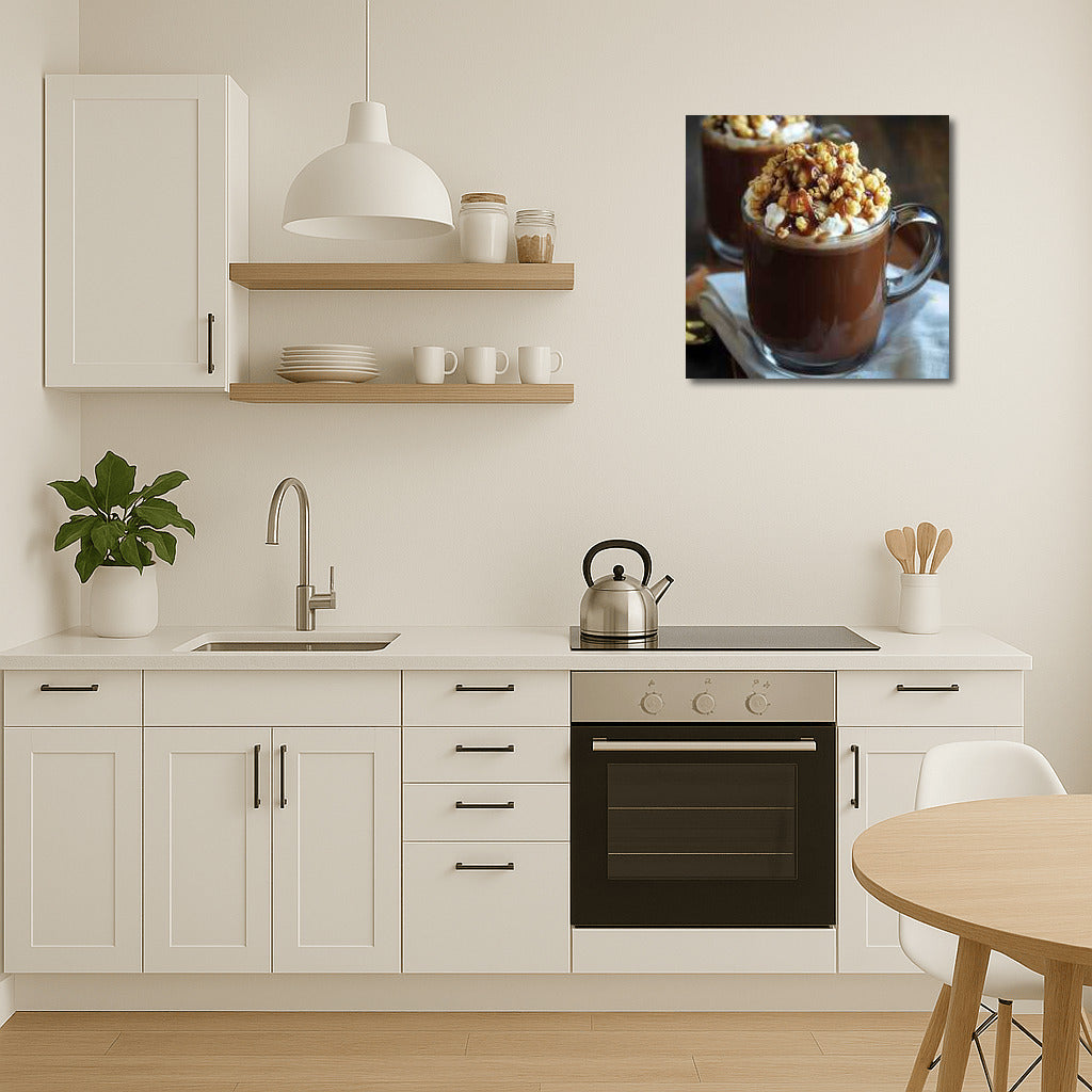 Sweet Duet: Hot Chocolate with Caramel Popcorn