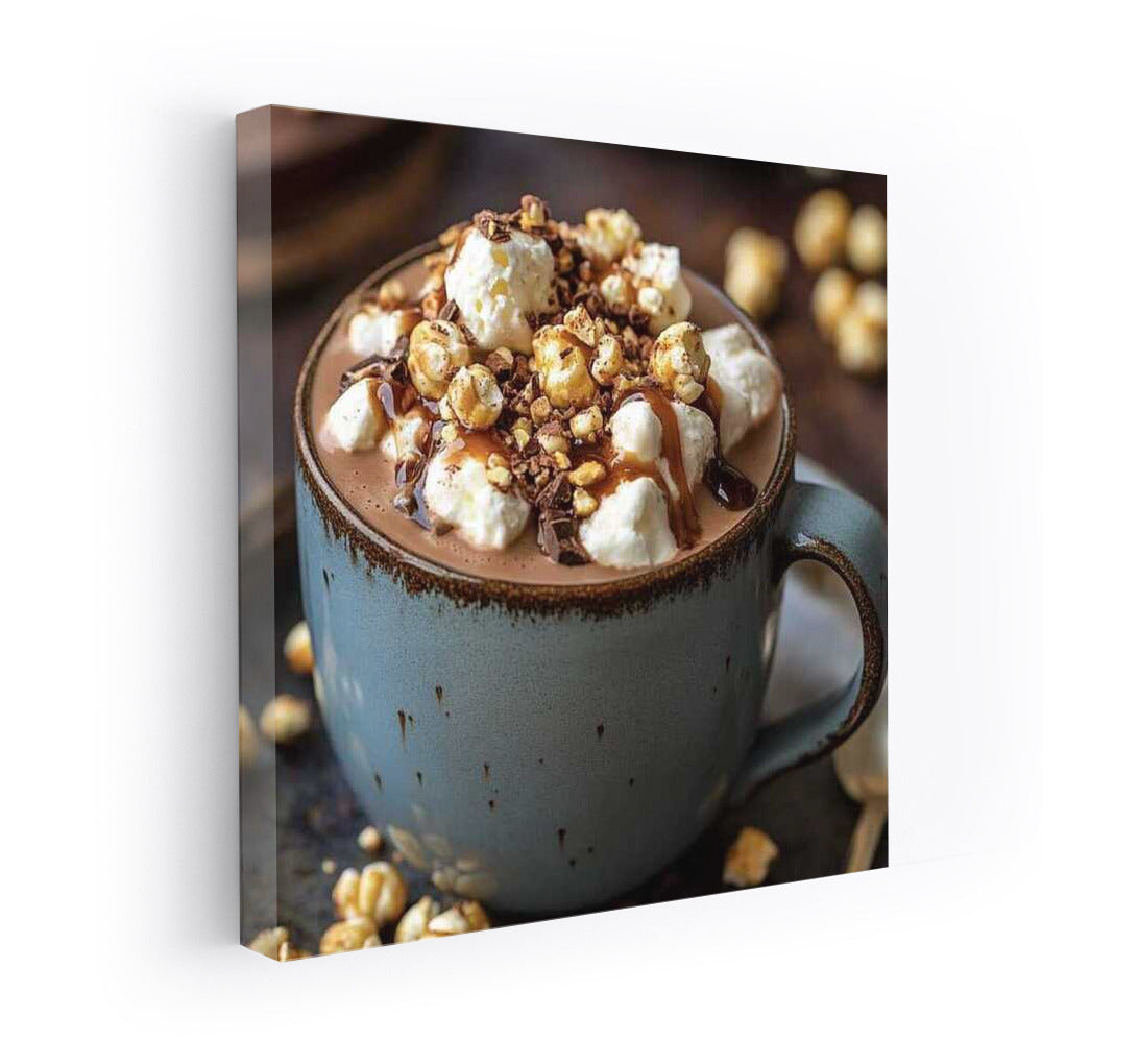 Harmony of Flavors: Caramel Popcorn and Hot Chocolate