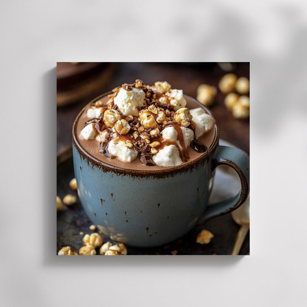 Harmony of Flavors: Caramel Popcorn and Hot Chocolate