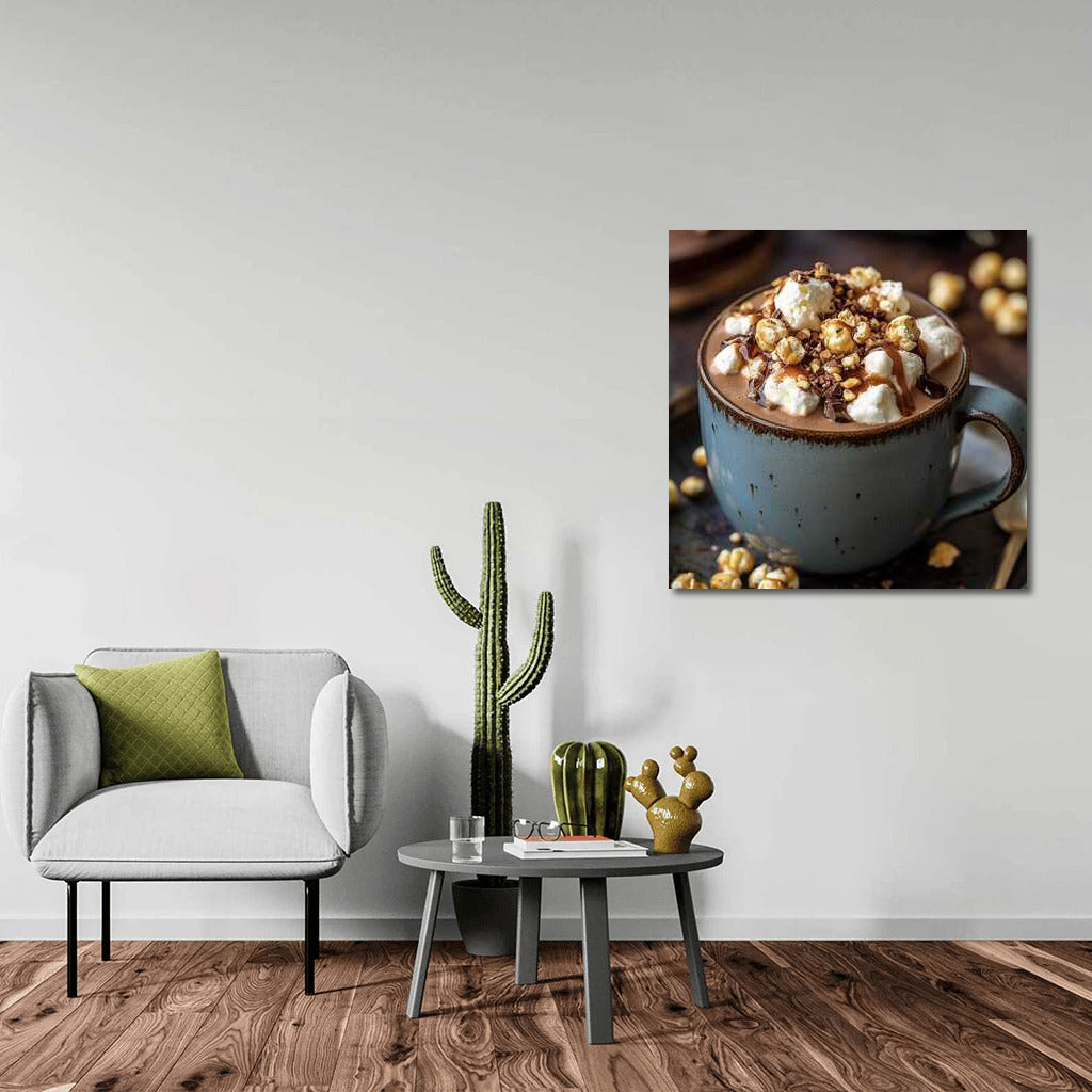 Harmony of Flavors: Caramel Popcorn and Hot Chocolate