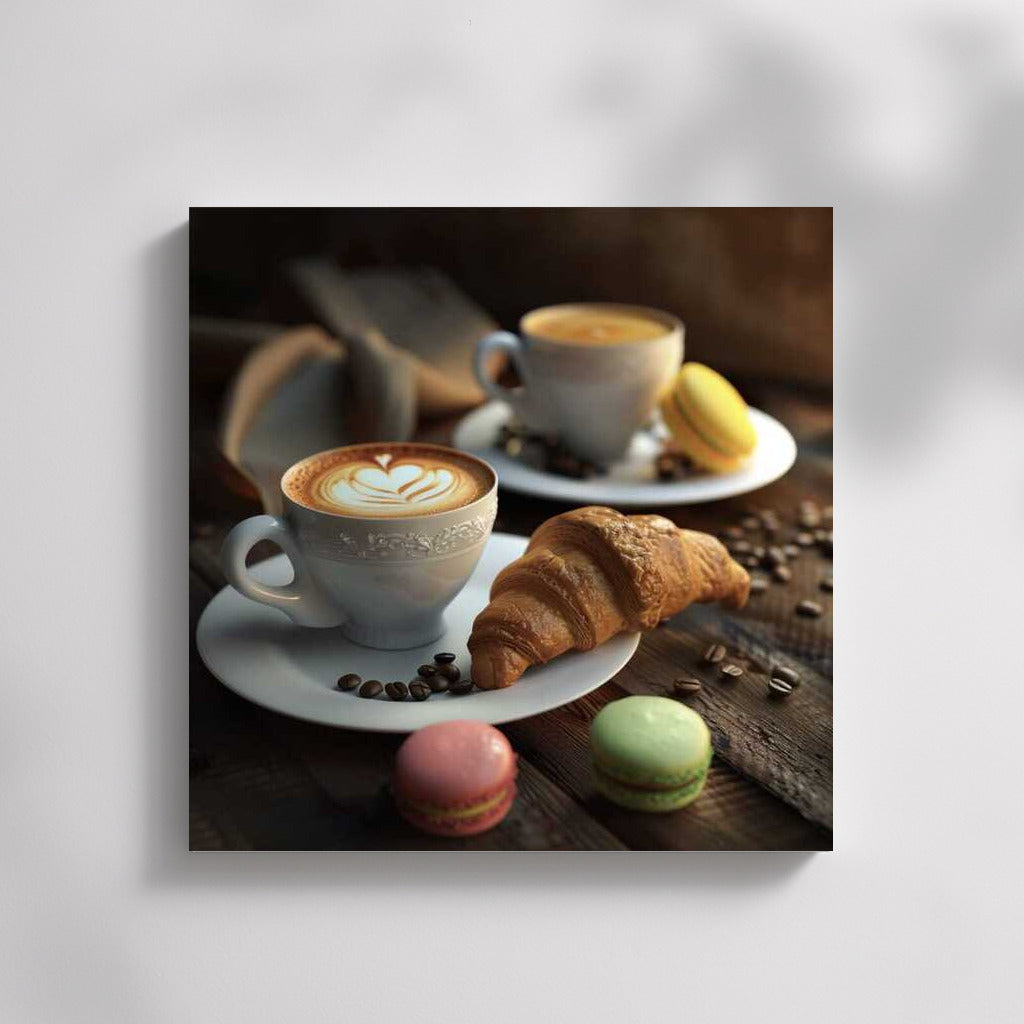 Cappuccino and Croissant: Morning Warmth in Cozy Coffee Style