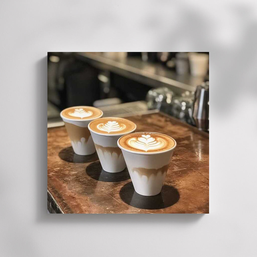 Triumph of Latte: Aromatic Ritual in Coffee Cups