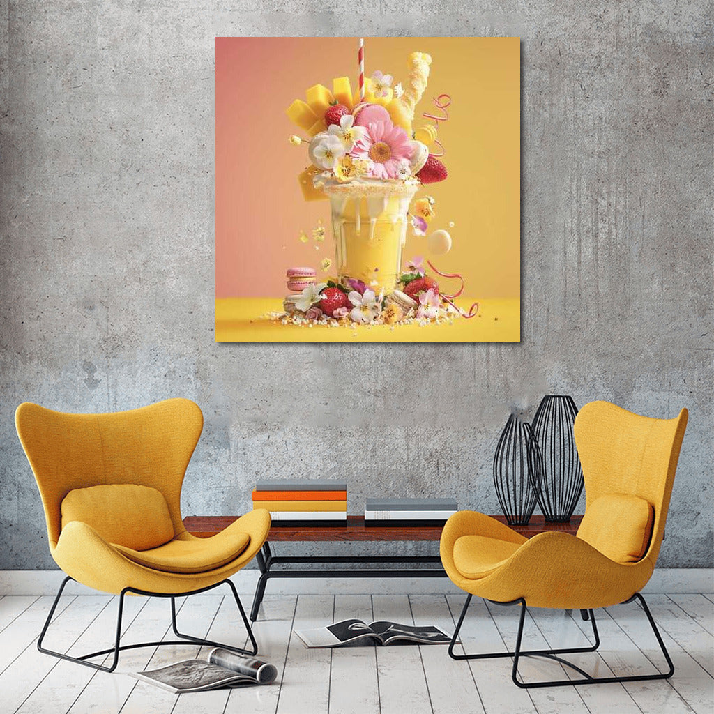 Tropical Cocktail: Mango Strawberry Paradise