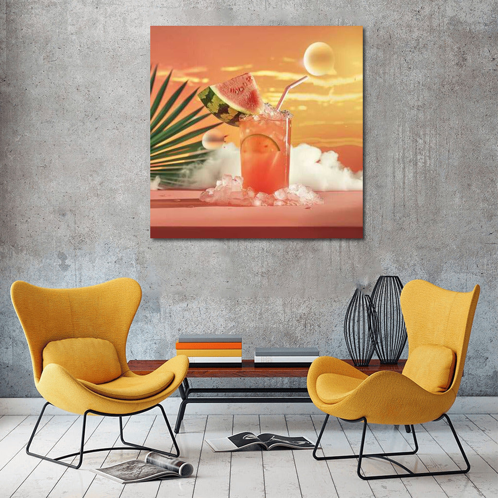 Juicy Watermelon Explosion: Wall Inspiration for Foodies