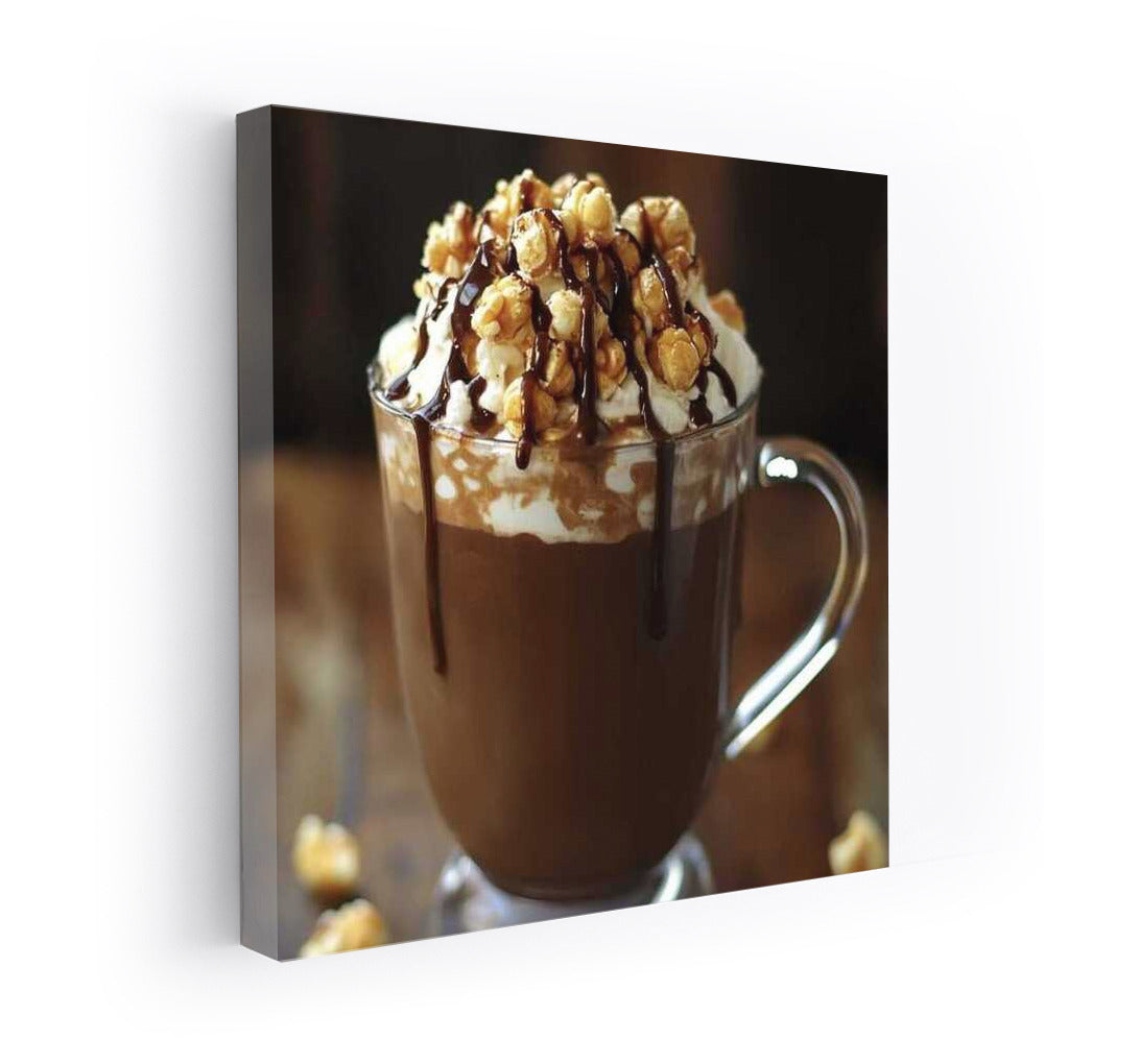 Caramel Corn Cocoa: A Sweet Masterpiece for Your Wall