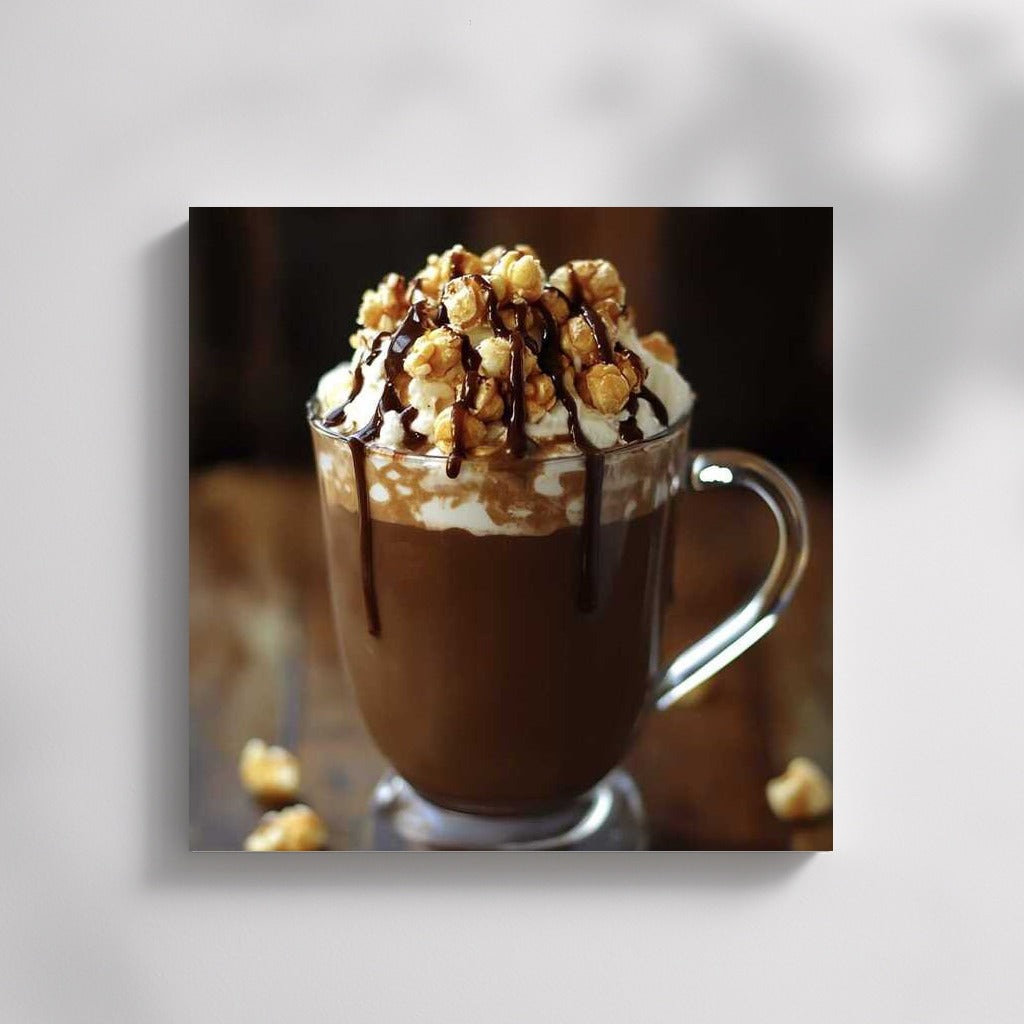 Caramel Corn Cocoa: A Sweet Masterpiece for Your Wall