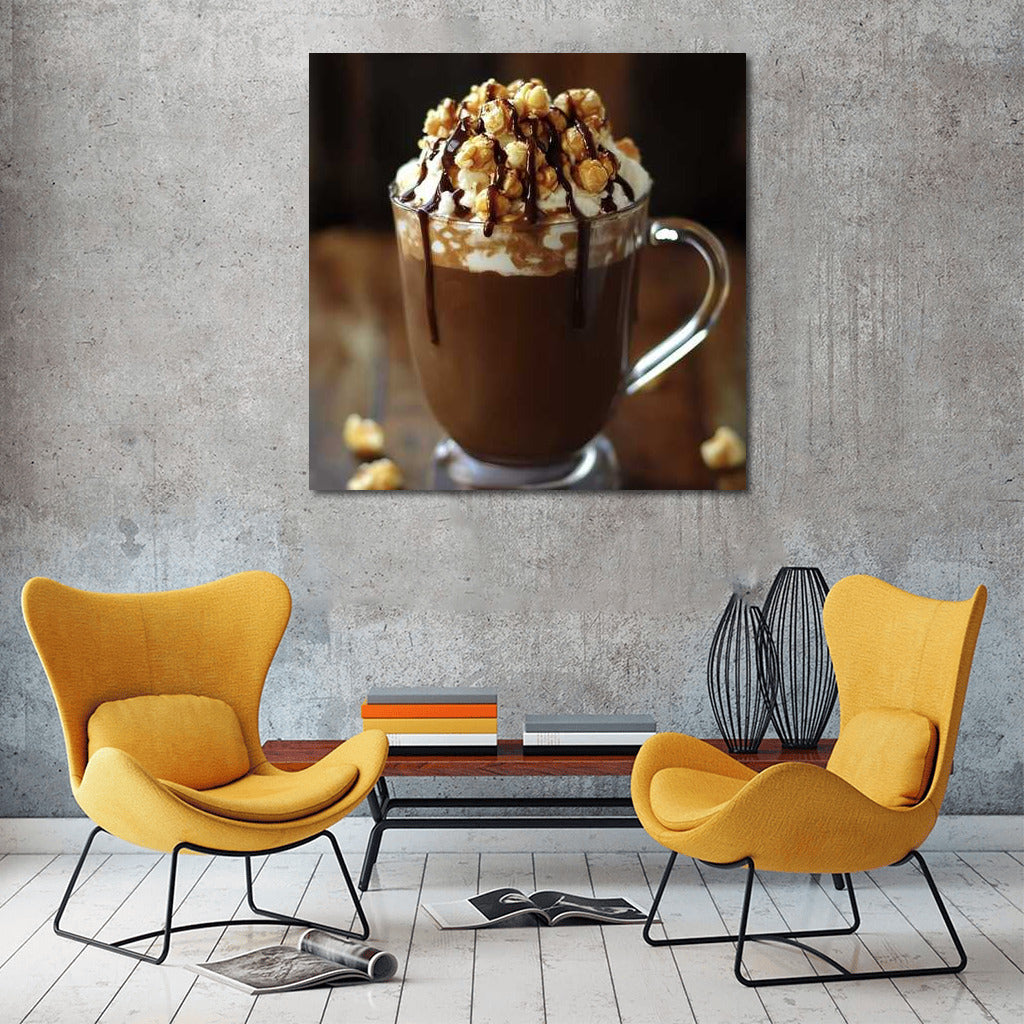 Caramel Corn Cocoa: A Sweet Masterpiece for Your Wall