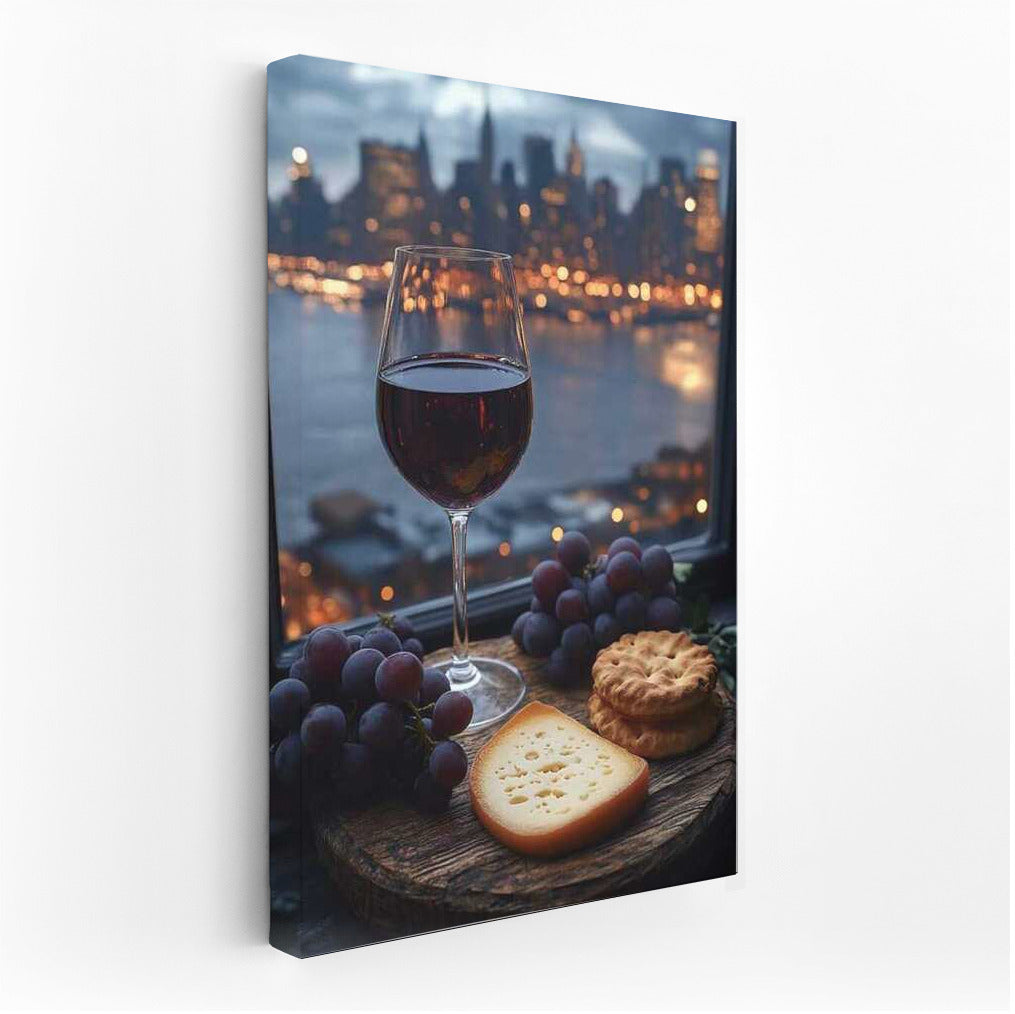 Cheese Delight: Evening Light and Gourmet Delight