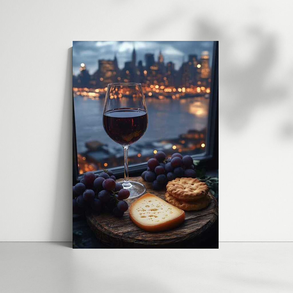 Cheese Delight: Evening Light and Gourmet Delight