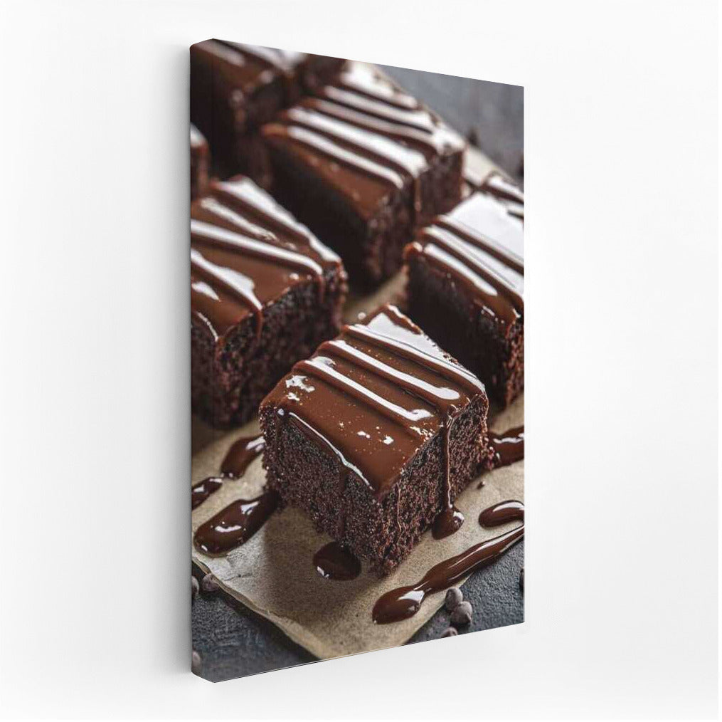 Chocolate Cake: Sweet Temptation for Wall Decor