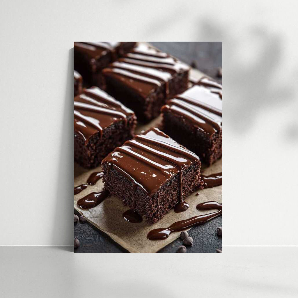 Chocolate Cake: Sweet Temptation for Wall Decor