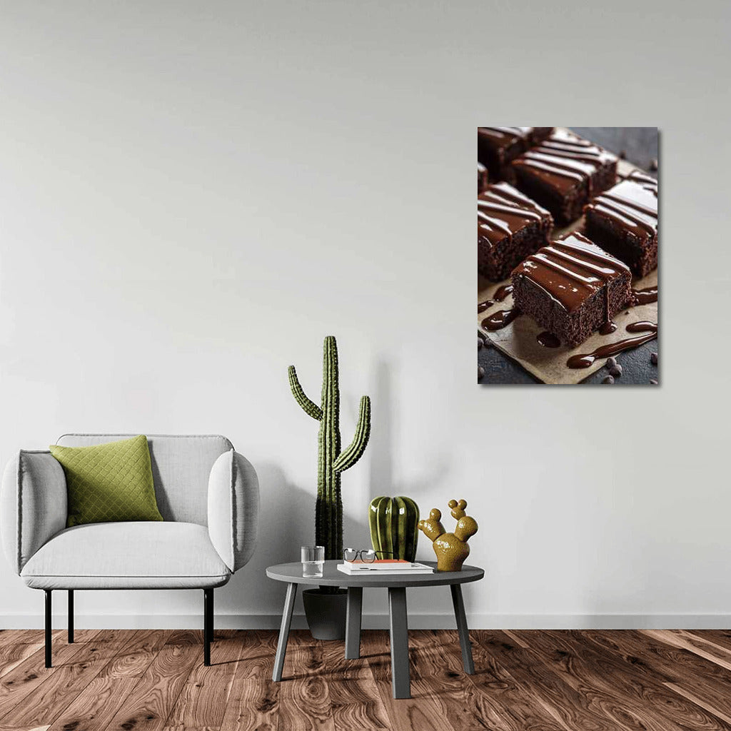 Chocolate Cake: Sweet Temptation for Wall Decor