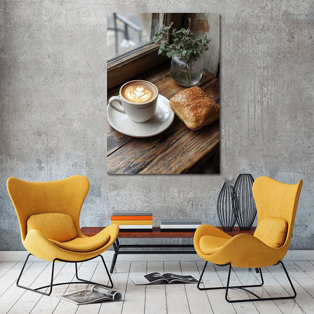 Morning Cappuccino with Crispy Bun