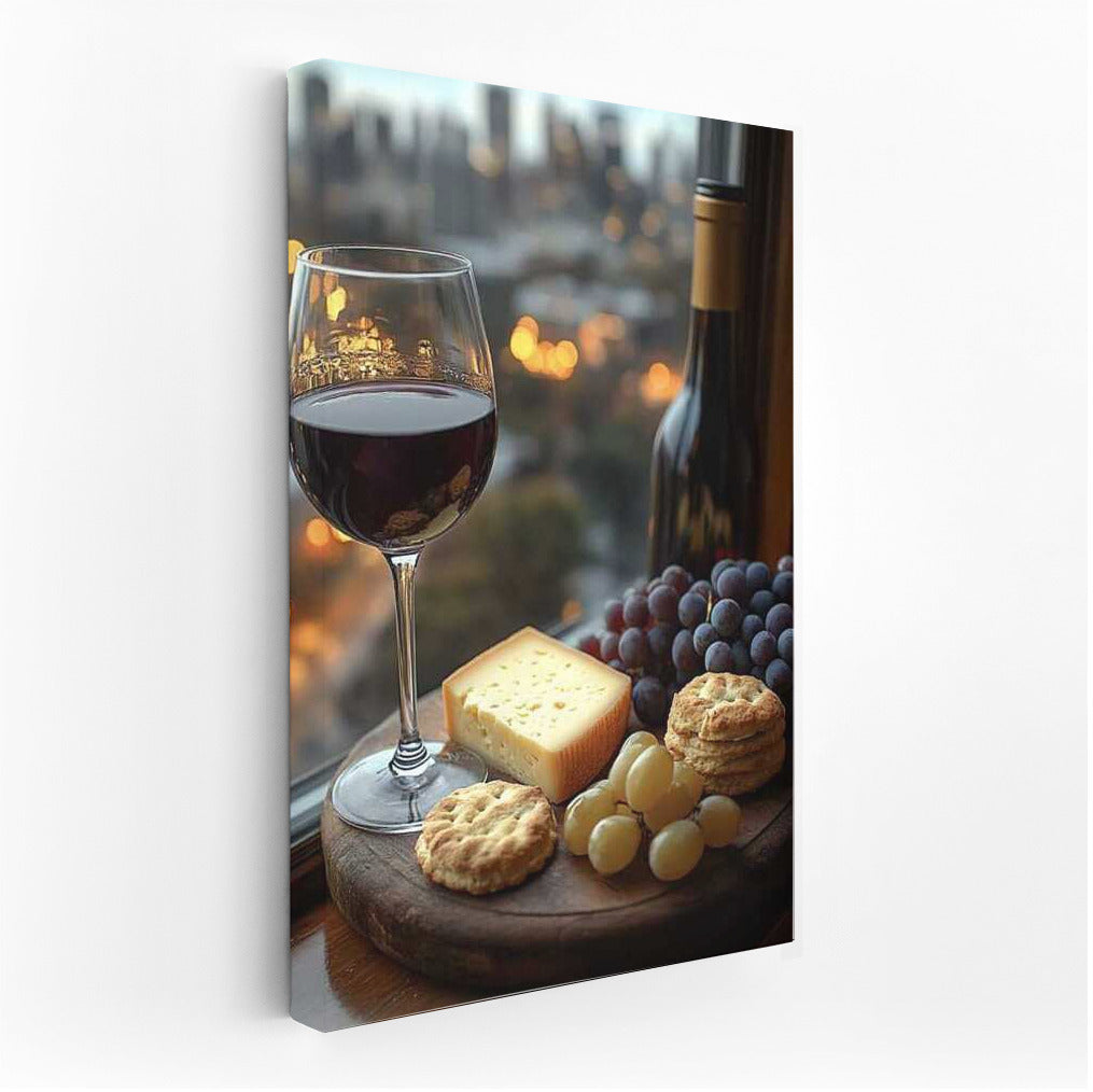 Wine Pleasure: Evening Cheese and Grapes