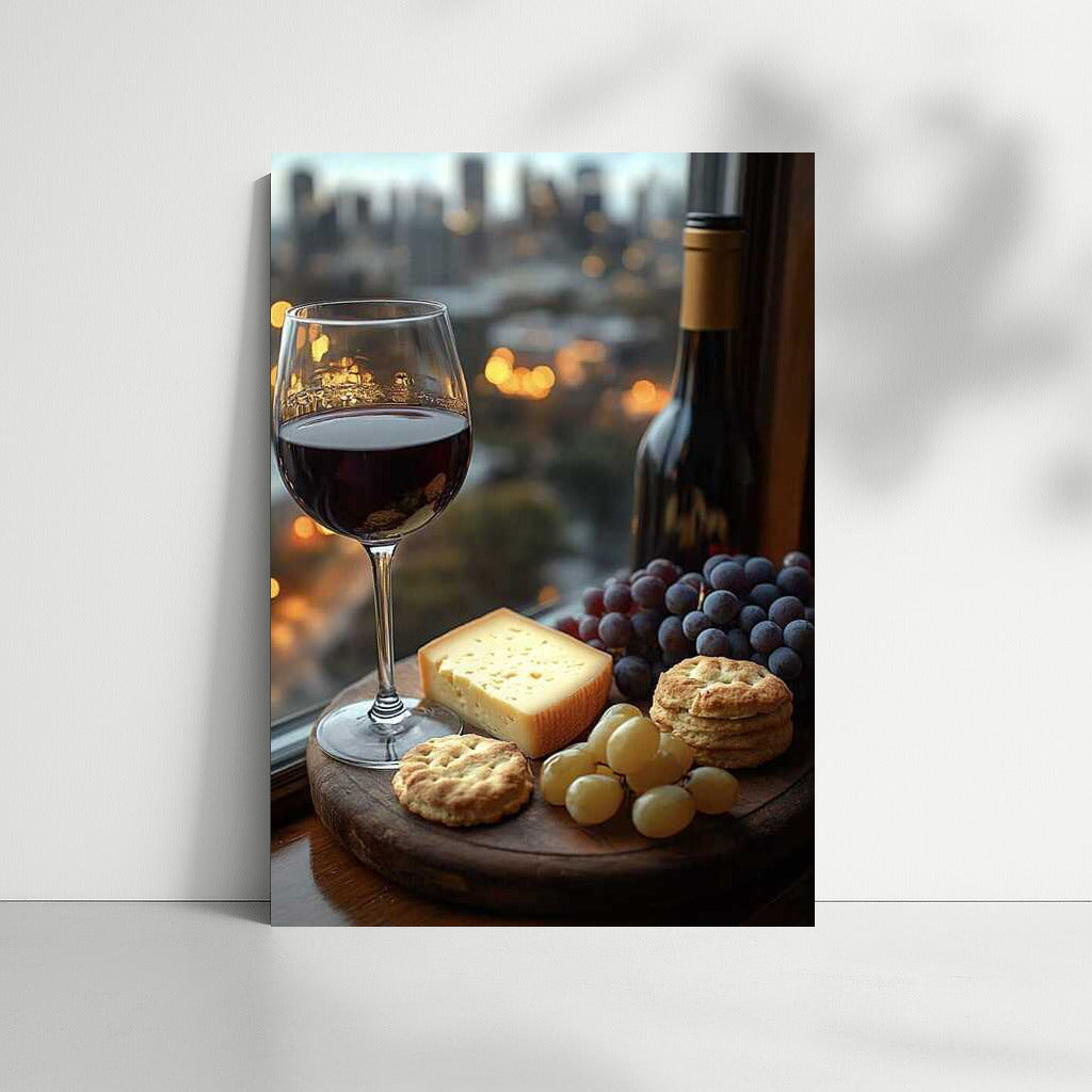 Wine Pleasure: Evening Cheese and Grapes