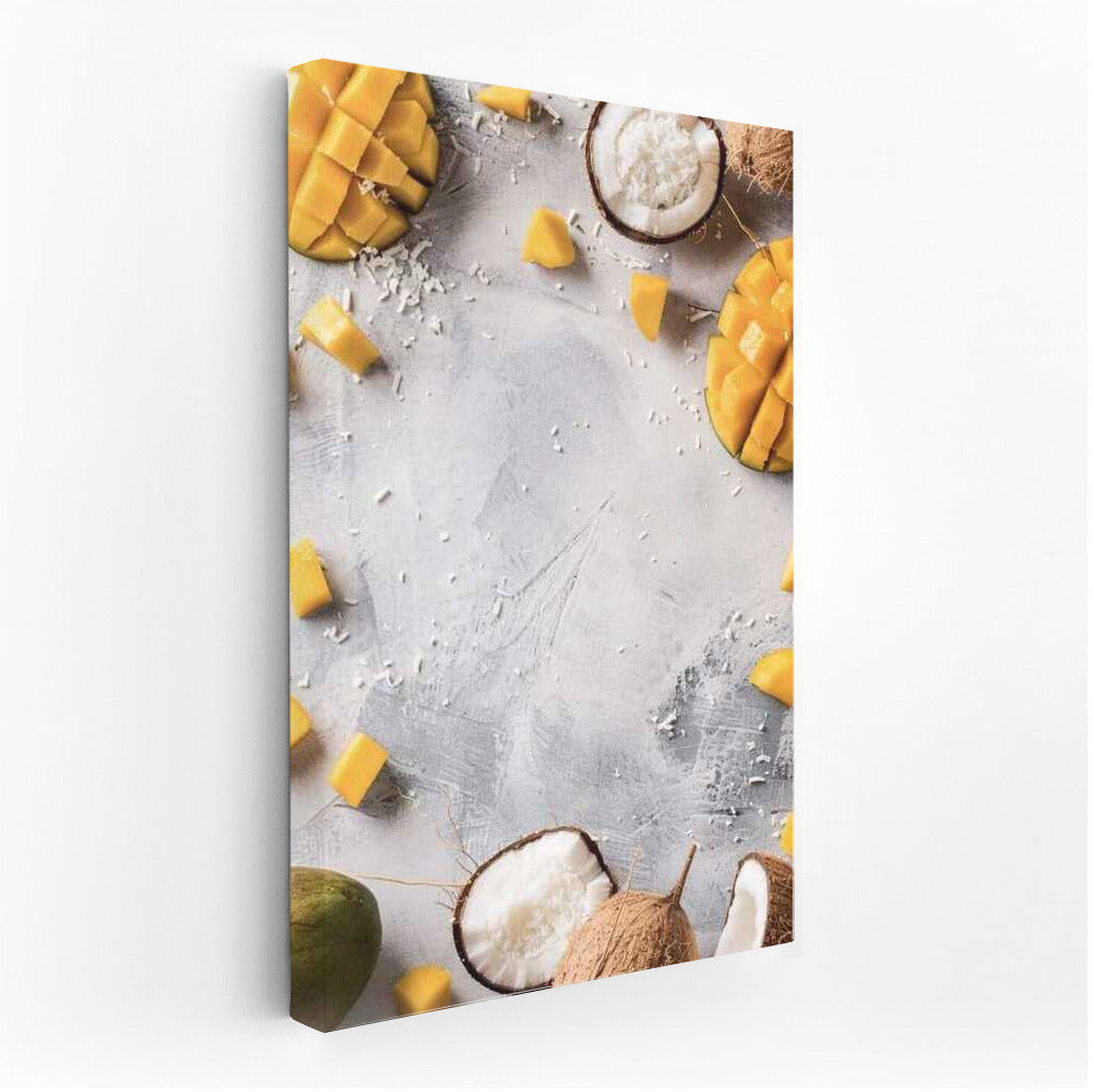 Tropical Delight: Mango and Coconut in Color Palette