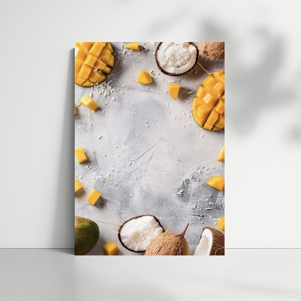 Tropical Delight: Mango and Coconut in Color Palette