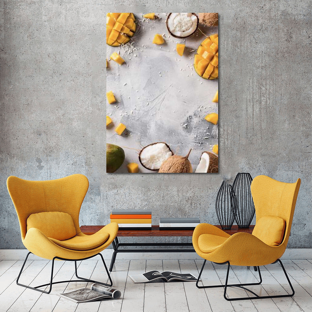 Tropical Delight: Mango and Coconut in Color Palette
