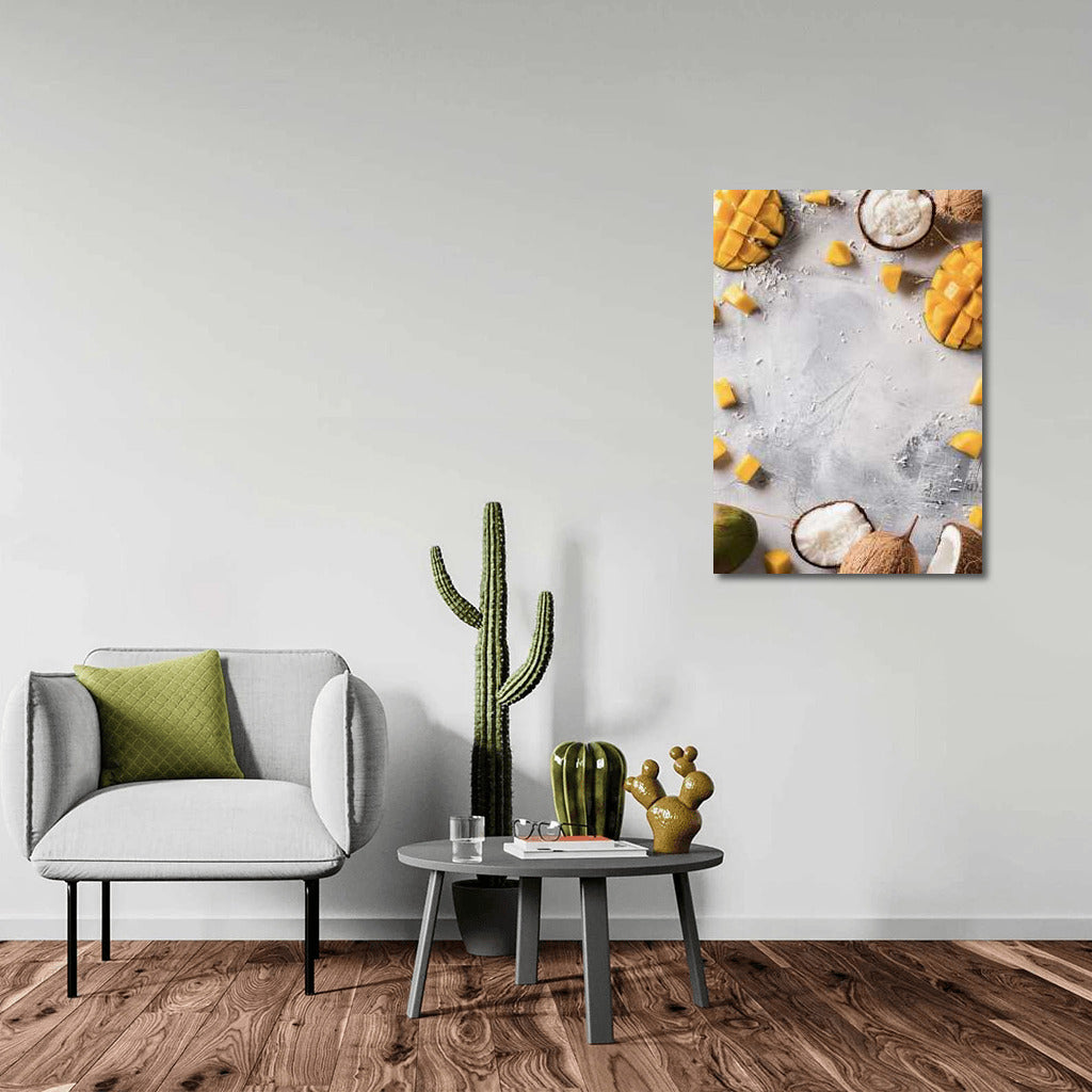 Tropical Delight: Mango and Coconut in Color Palette