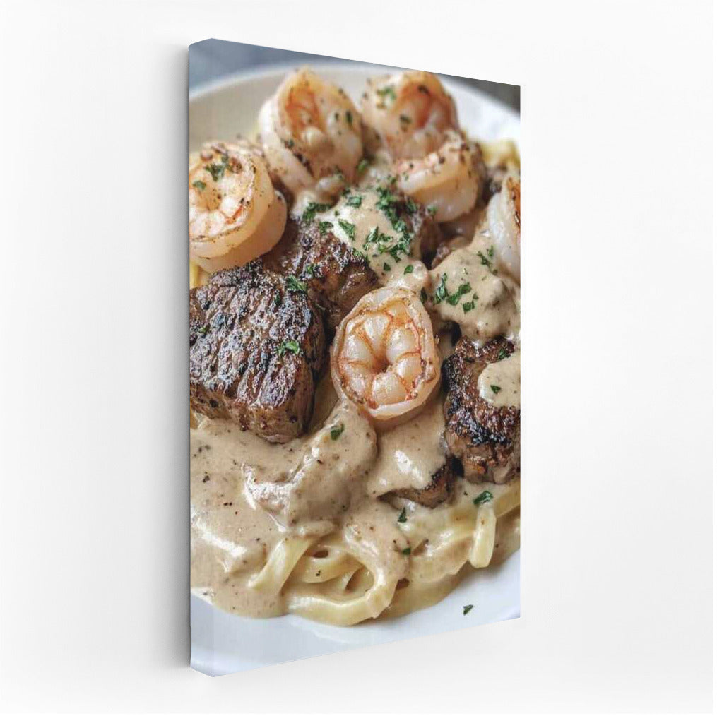 Gastronomic Symphony: Pasta with Shrimp and Creamy Meat